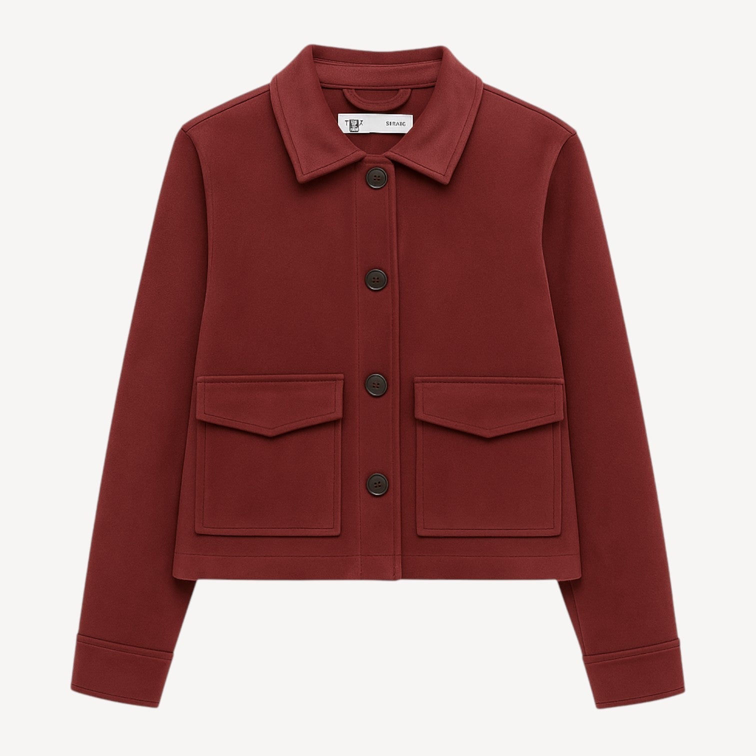 Button Front Suede Jacket