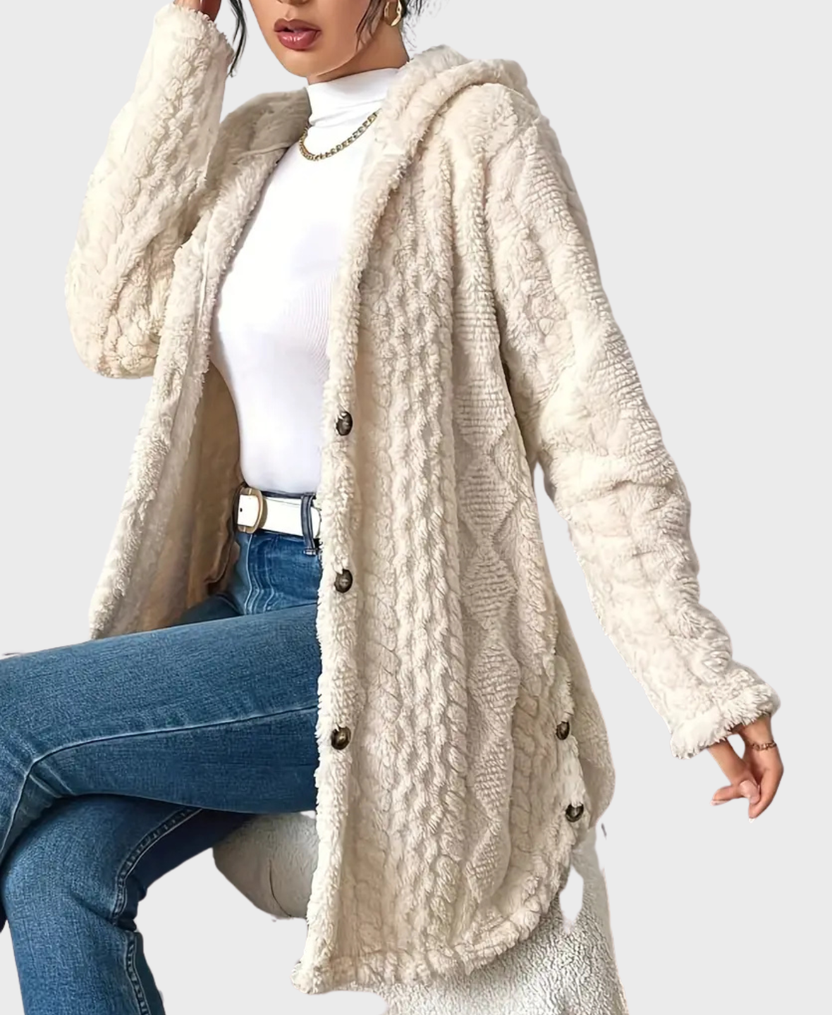 Amara™ Soft Fleece Hooded Coat