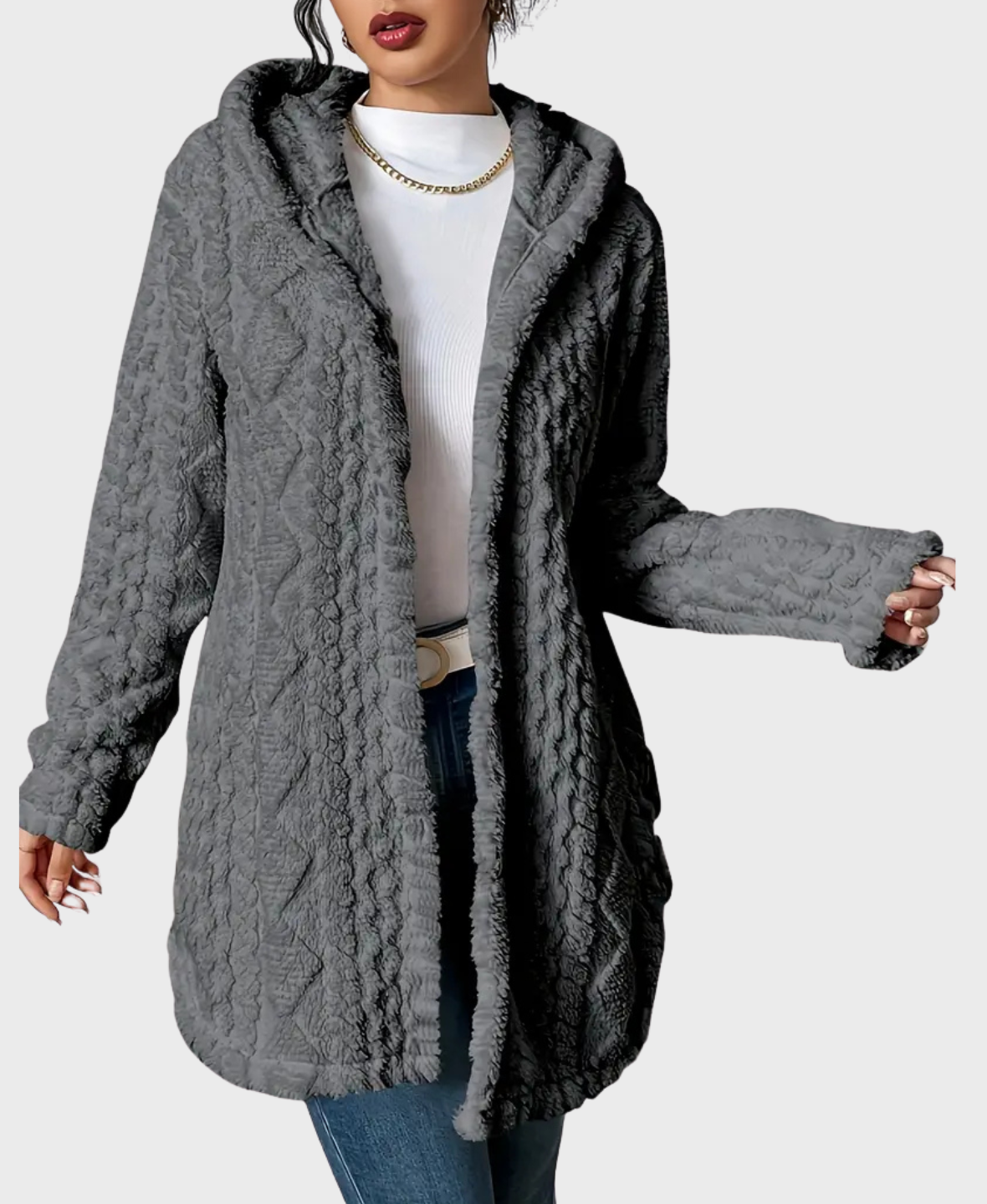 Amara™ Soft Fleece Hooded Coat