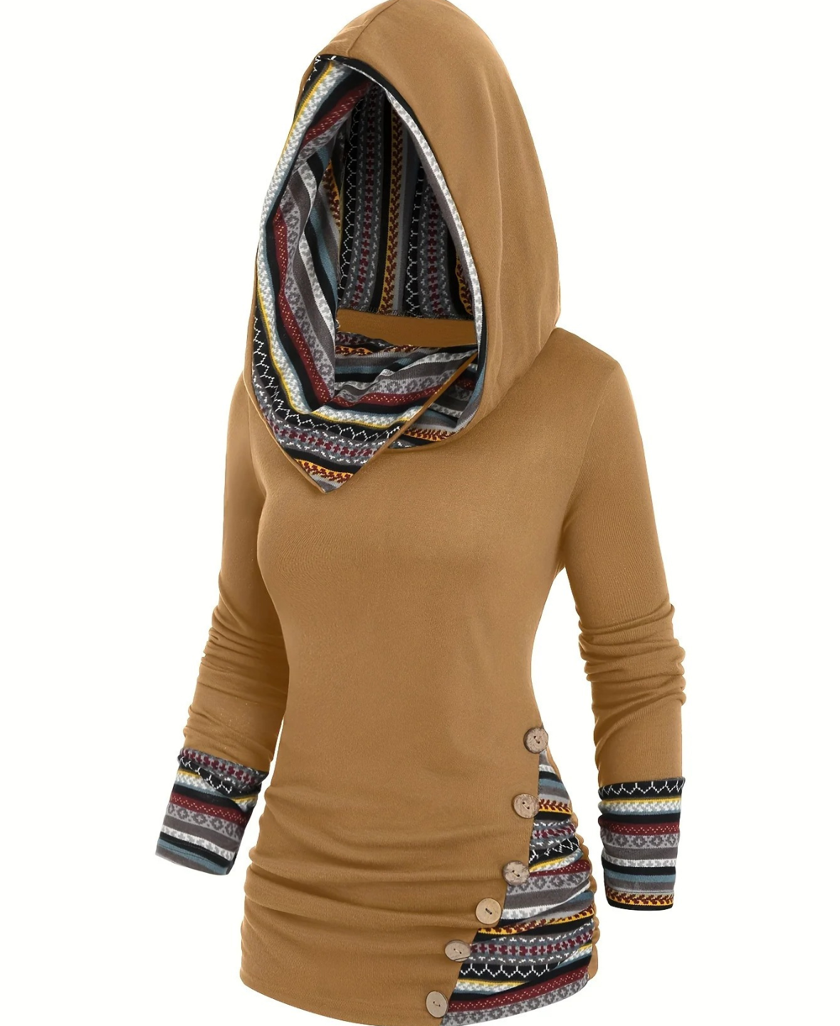 Liora™ Patchwork Hooded Sweatshirt