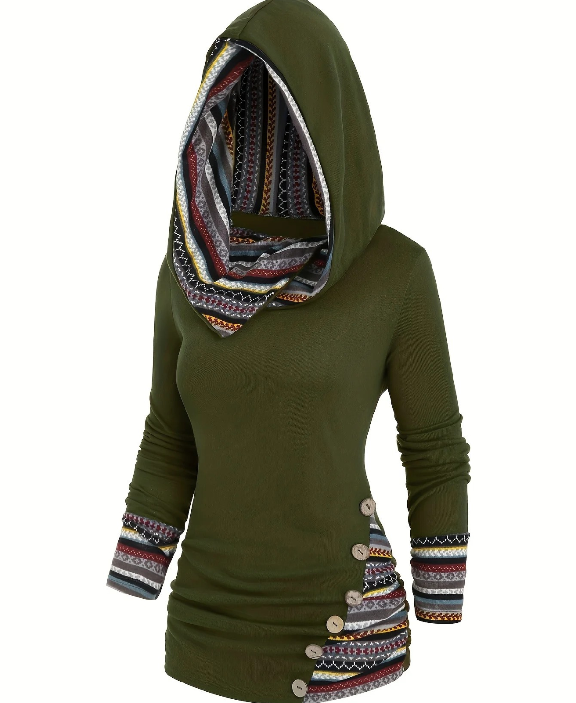Liora™ Patchwork Hooded Sweatshirt