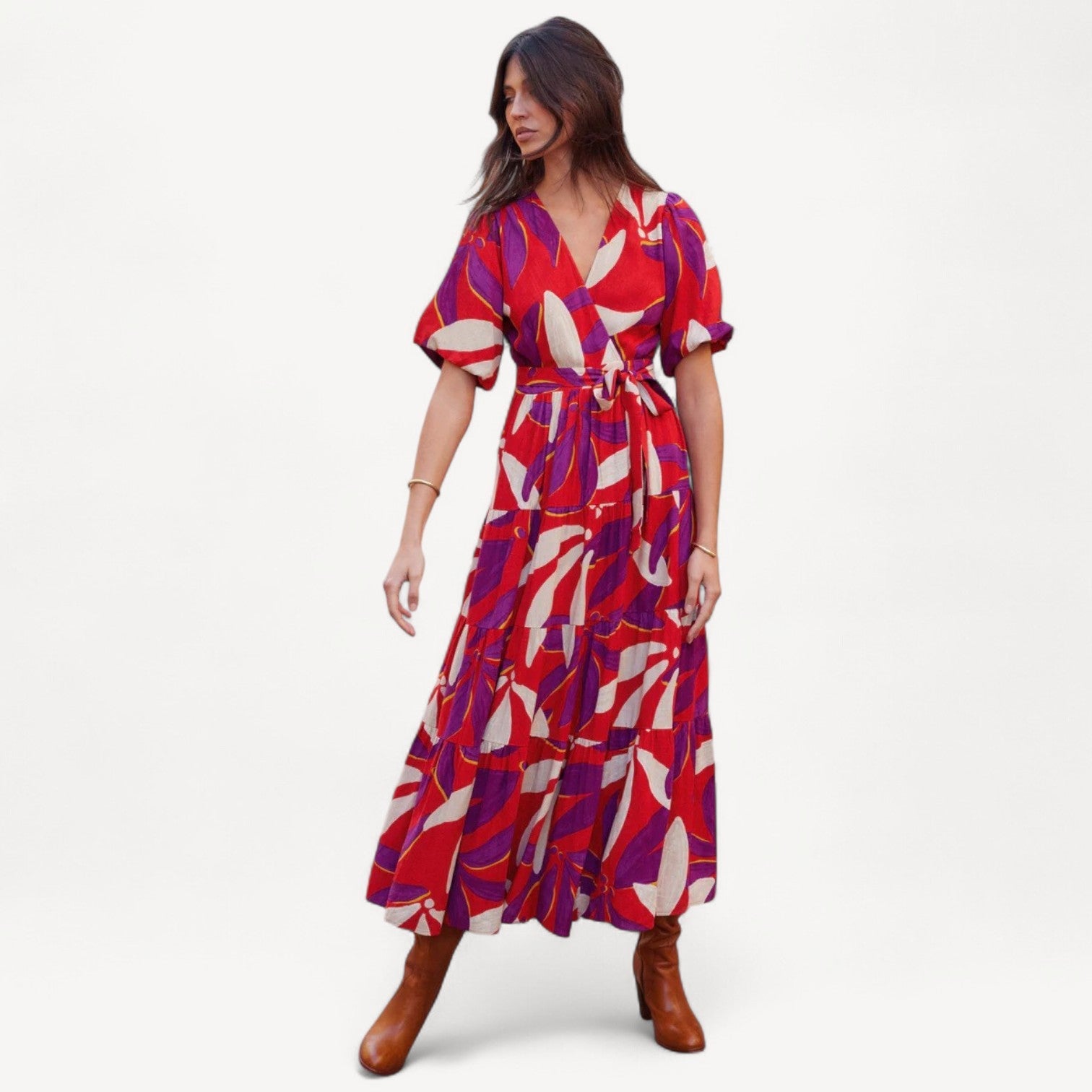 Boho Wrap Maxi Dress