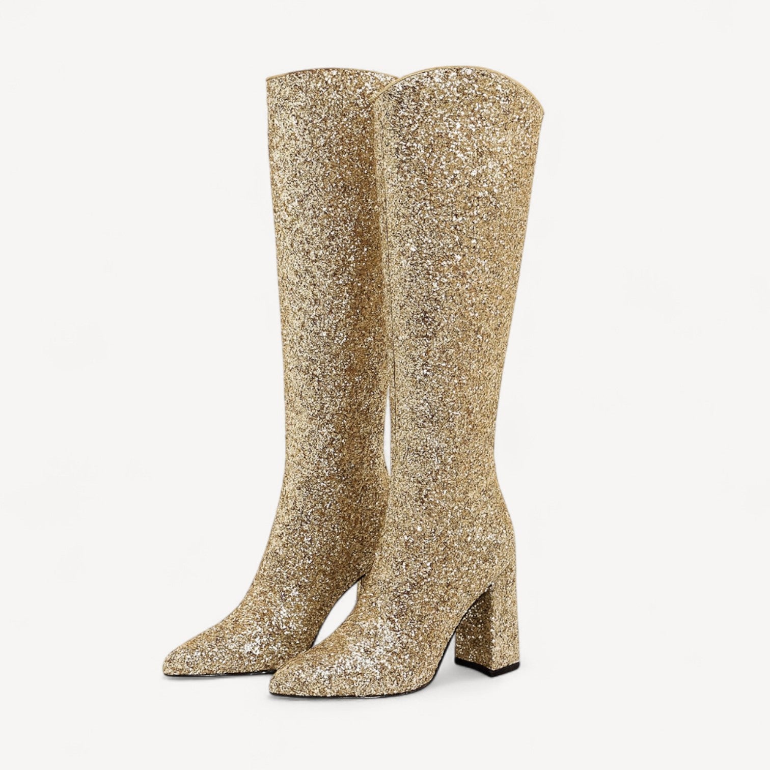Glitter Cowboy Knee Boots