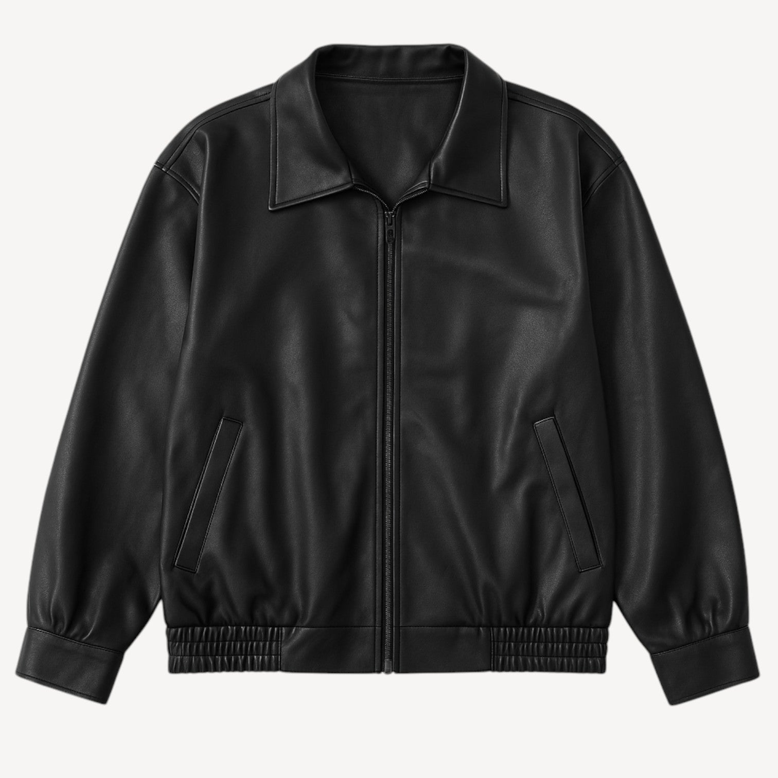 Classic Zip Leather Jacket