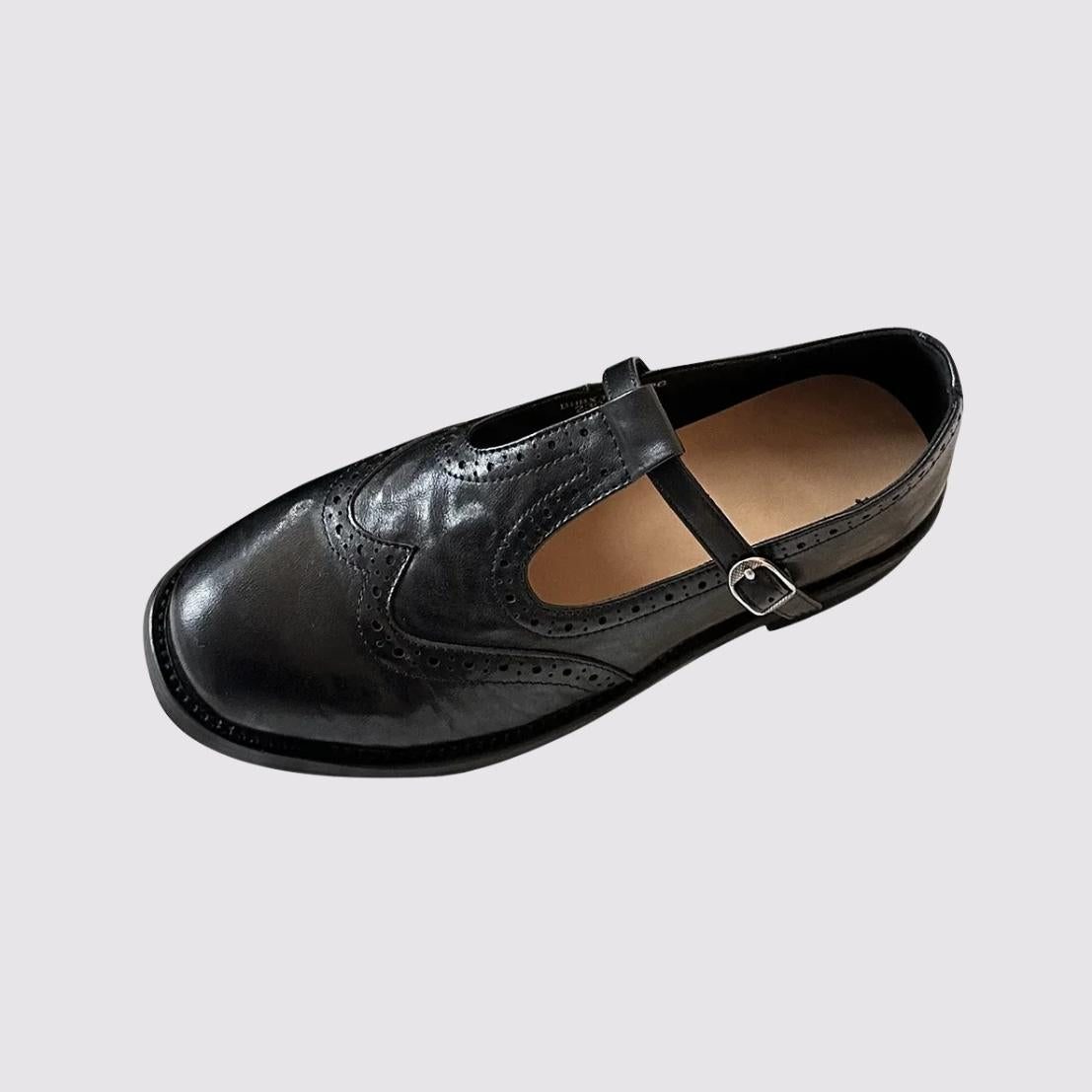 MARCELLA – CLASSIC T-STRAP MARY JANE FLATS