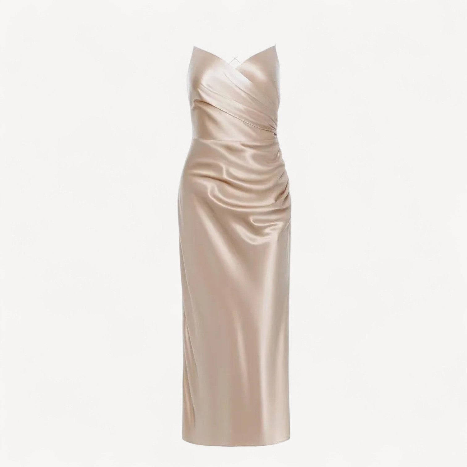 Satin Spaghetti Strap Dress