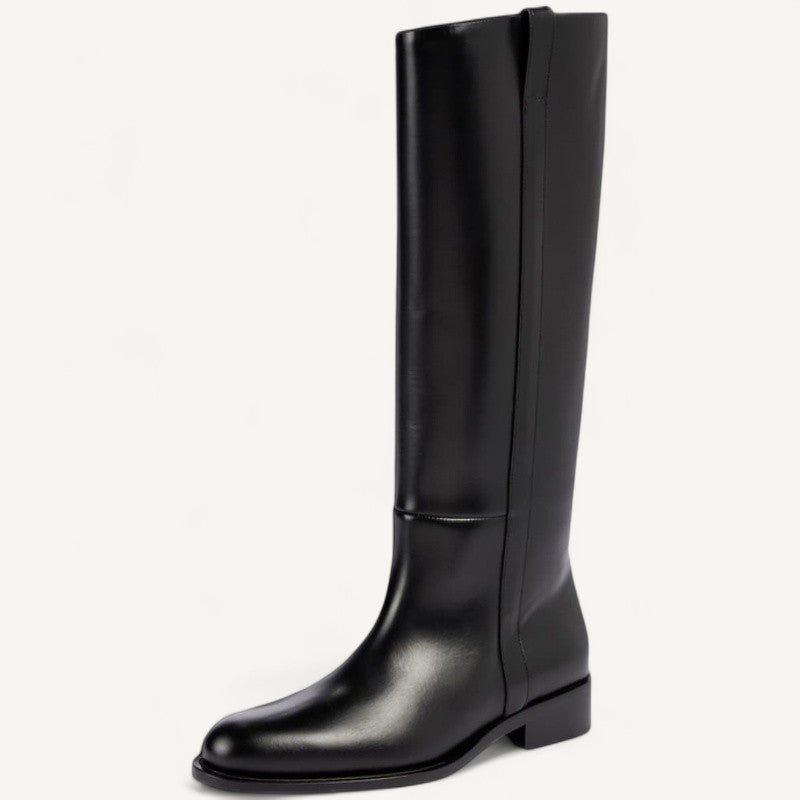 Black Genuine Leather Boots