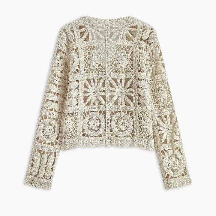 Women's Lightweight Crochet Cardigan