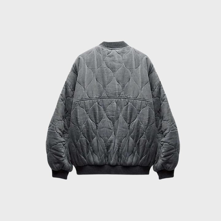 Women's Oversized Quilted Bomber Jacket