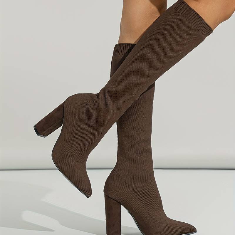 Audrey | Elegant Women’s High-Heeled Knee Boots