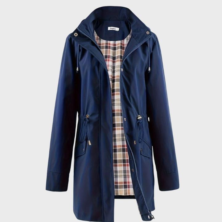 Women’s Hooded Zip-Up Trench Coat