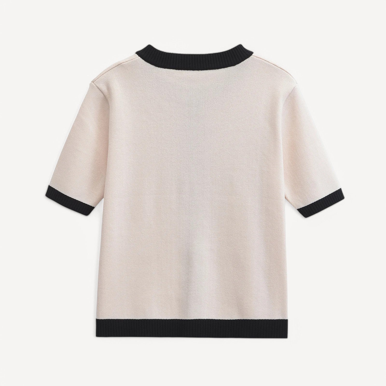 Contrast Trim Knit Top