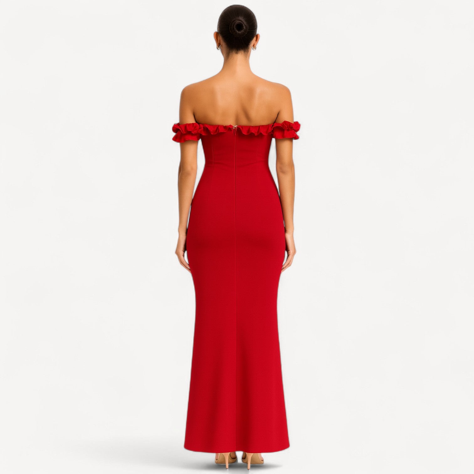 Off Shoulder Ruffle Dress