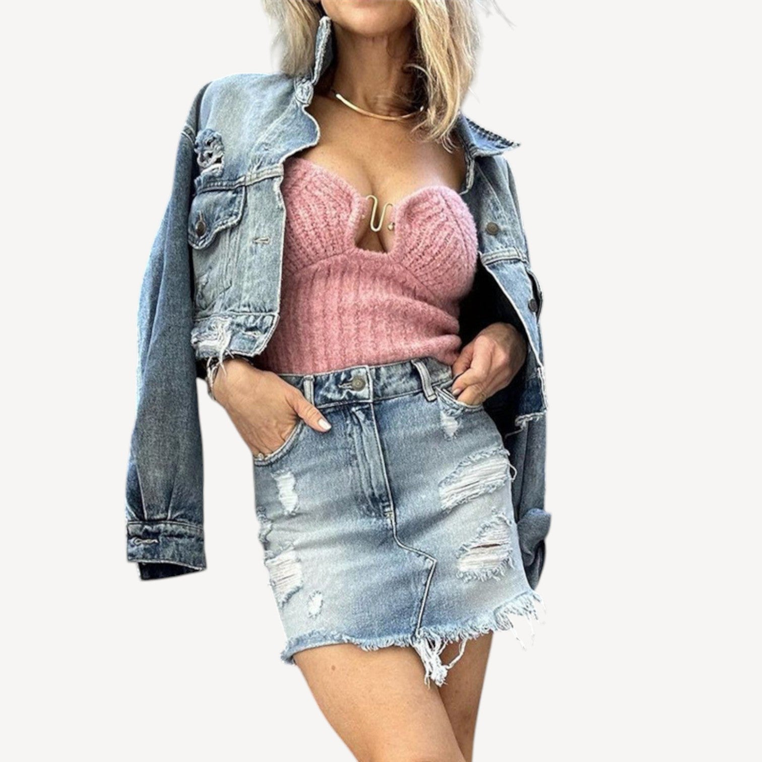 Strapless Knit Party Top