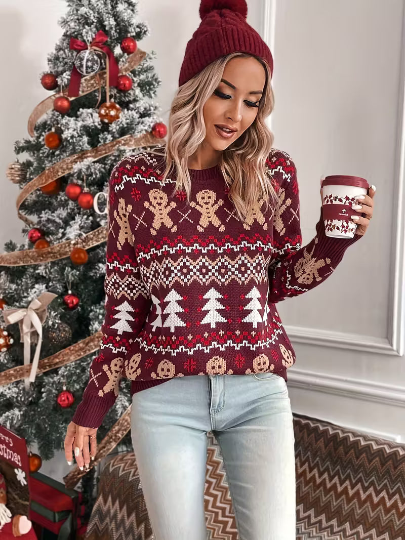 Gingerbread Women’s Christmas Sweater