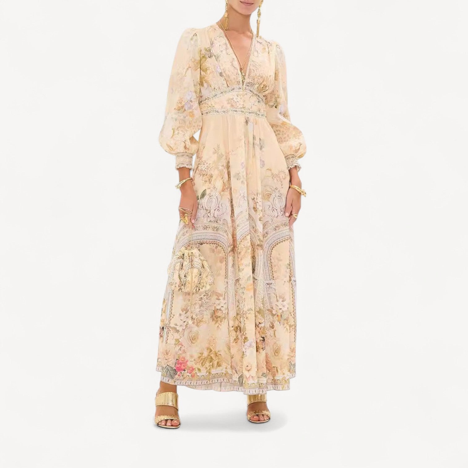 Boho Floral Maxi Dress
