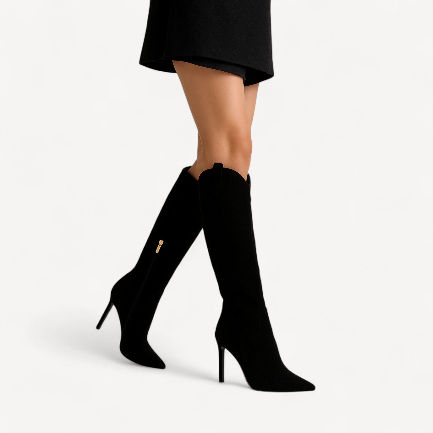 Elegant Suede Knee Boots