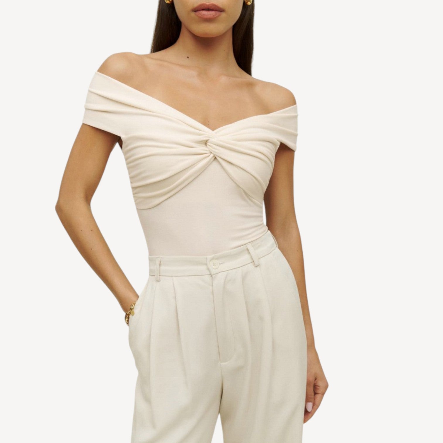 Off Shoulder Twist Top