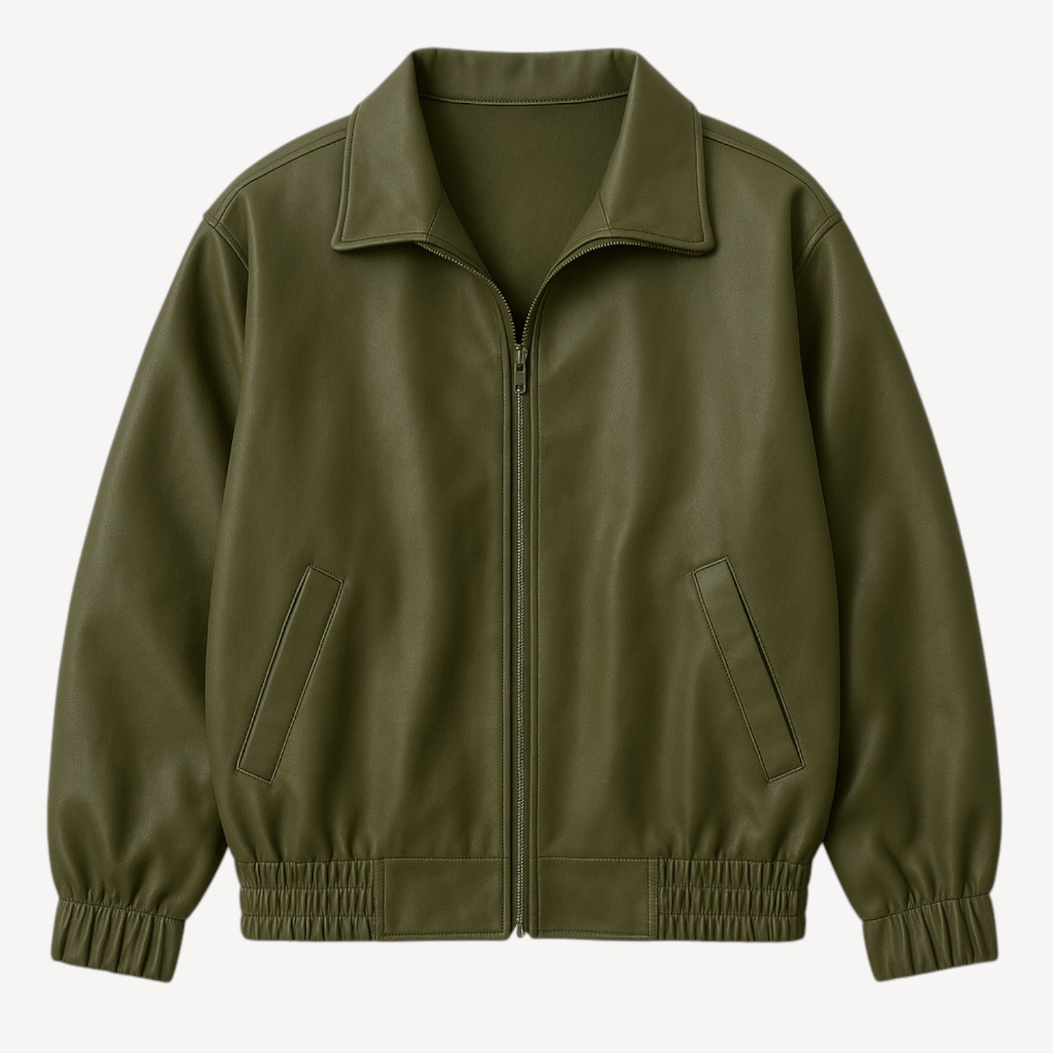 Classic Zip Leather Jacket