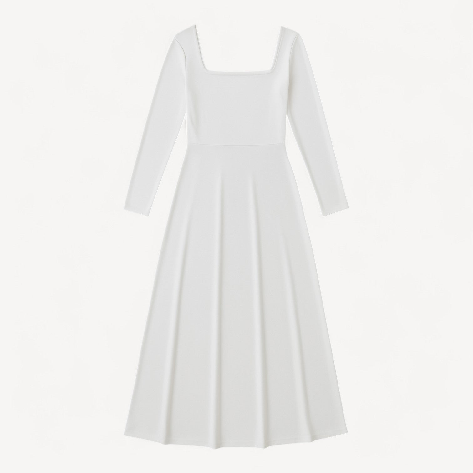 Long Sleeve Square Dress