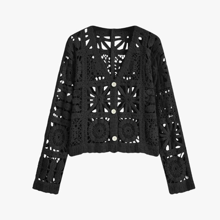 Women's Lightweight Crochet Cardigan