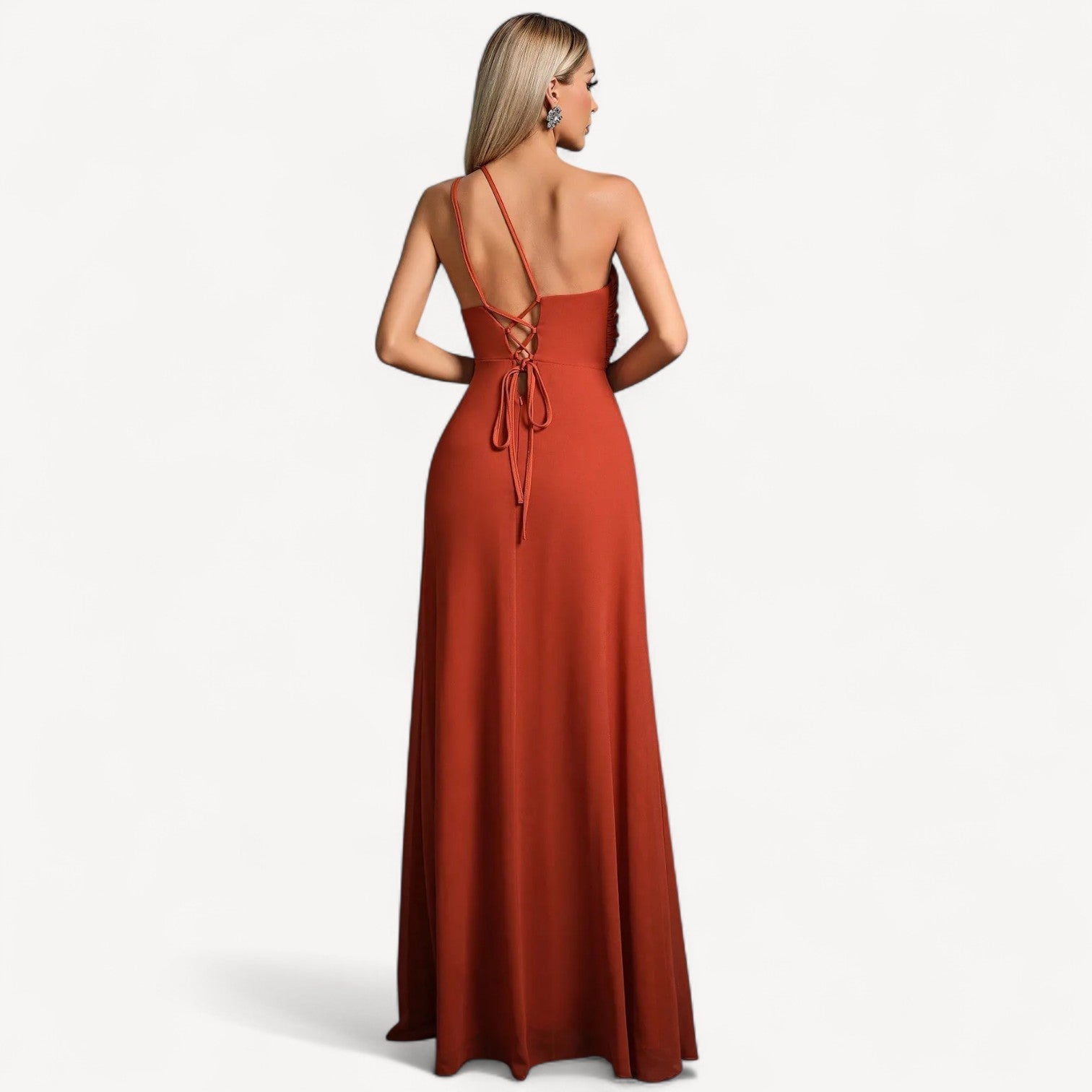 One Shoulder Cutout Dress