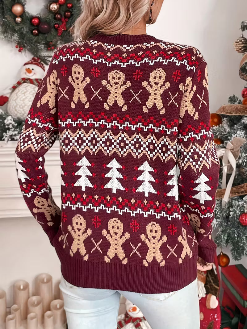 Gingerbread Women’s Christmas Sweater