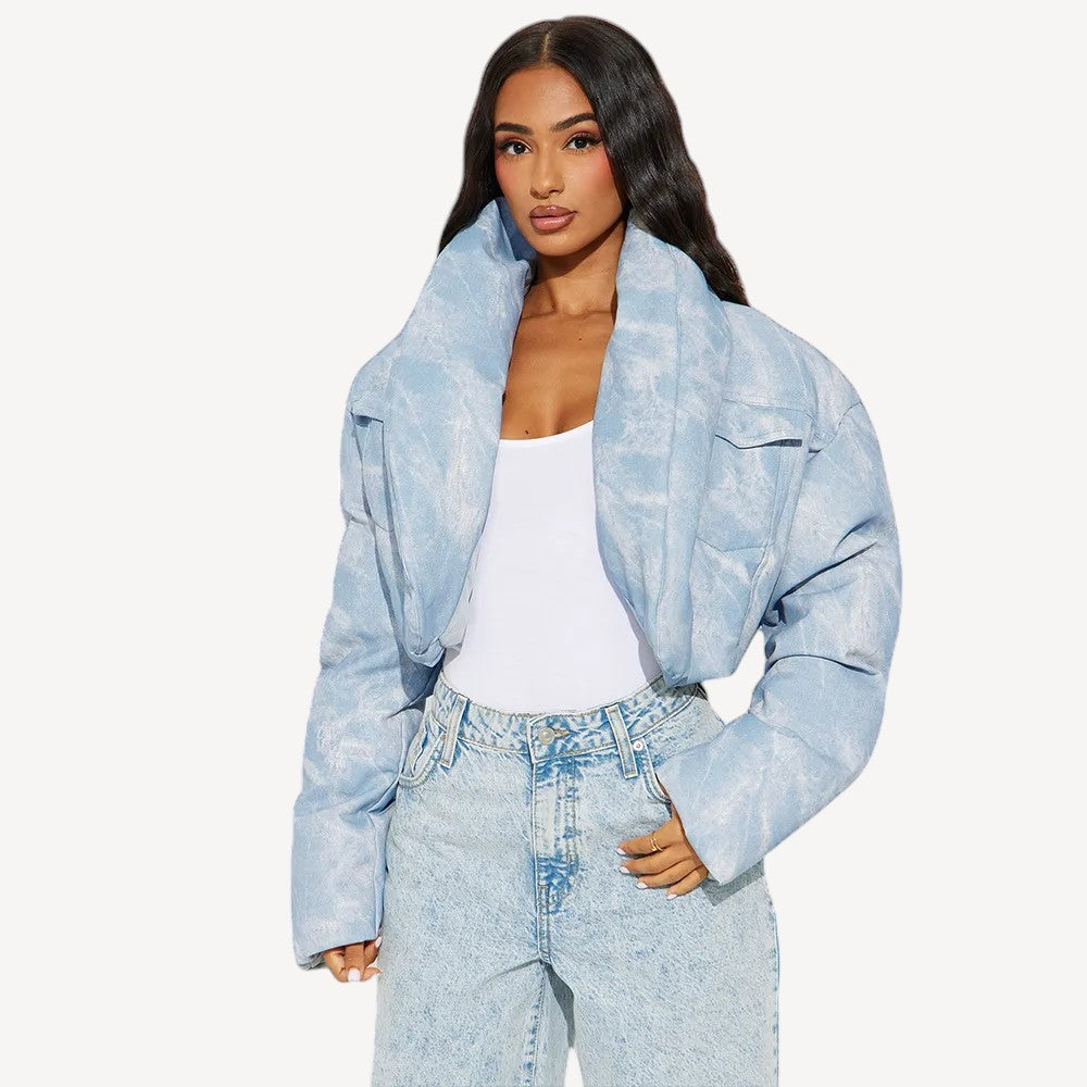 Women’s Blue Puffer Jacket