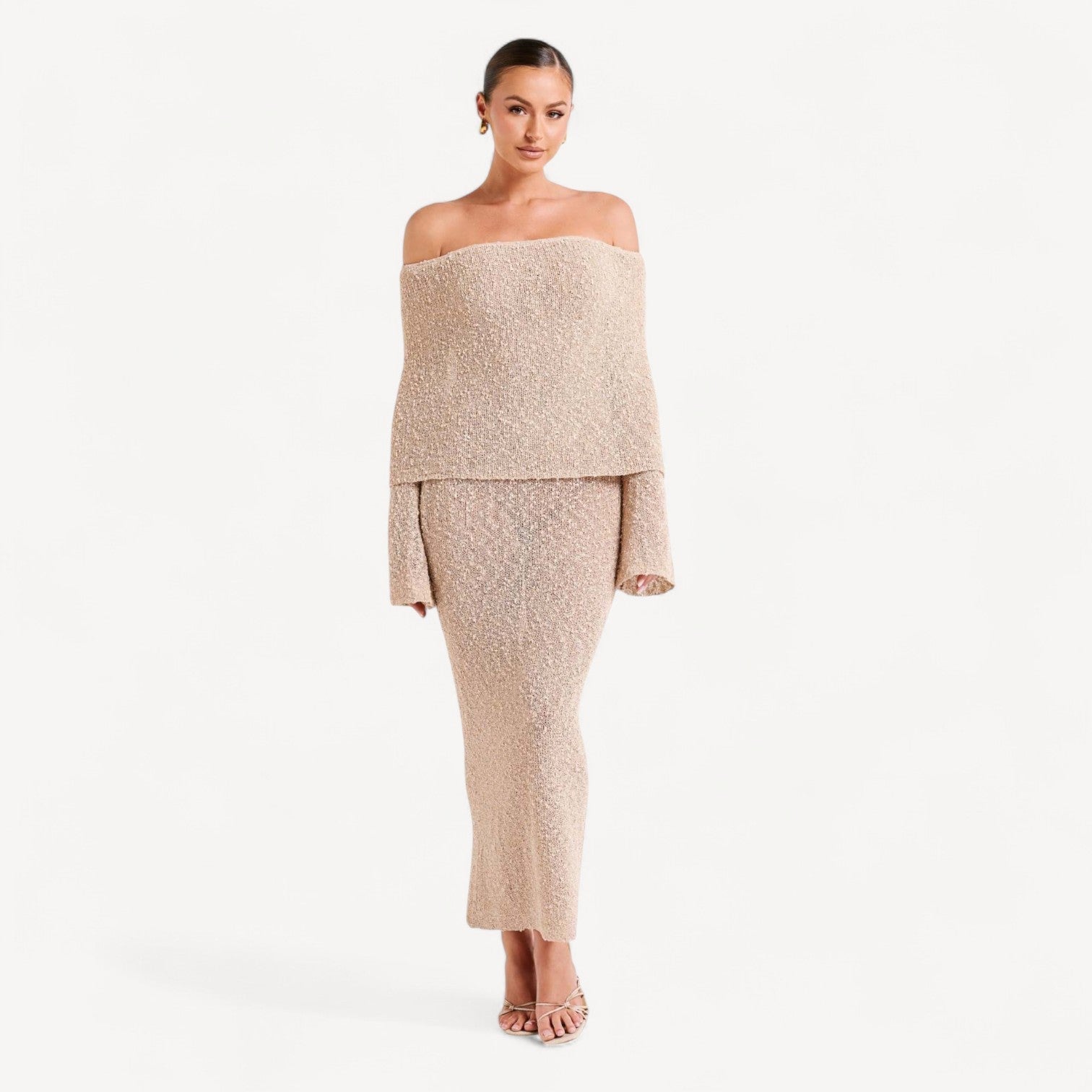 Off Shoulder Knit Dress