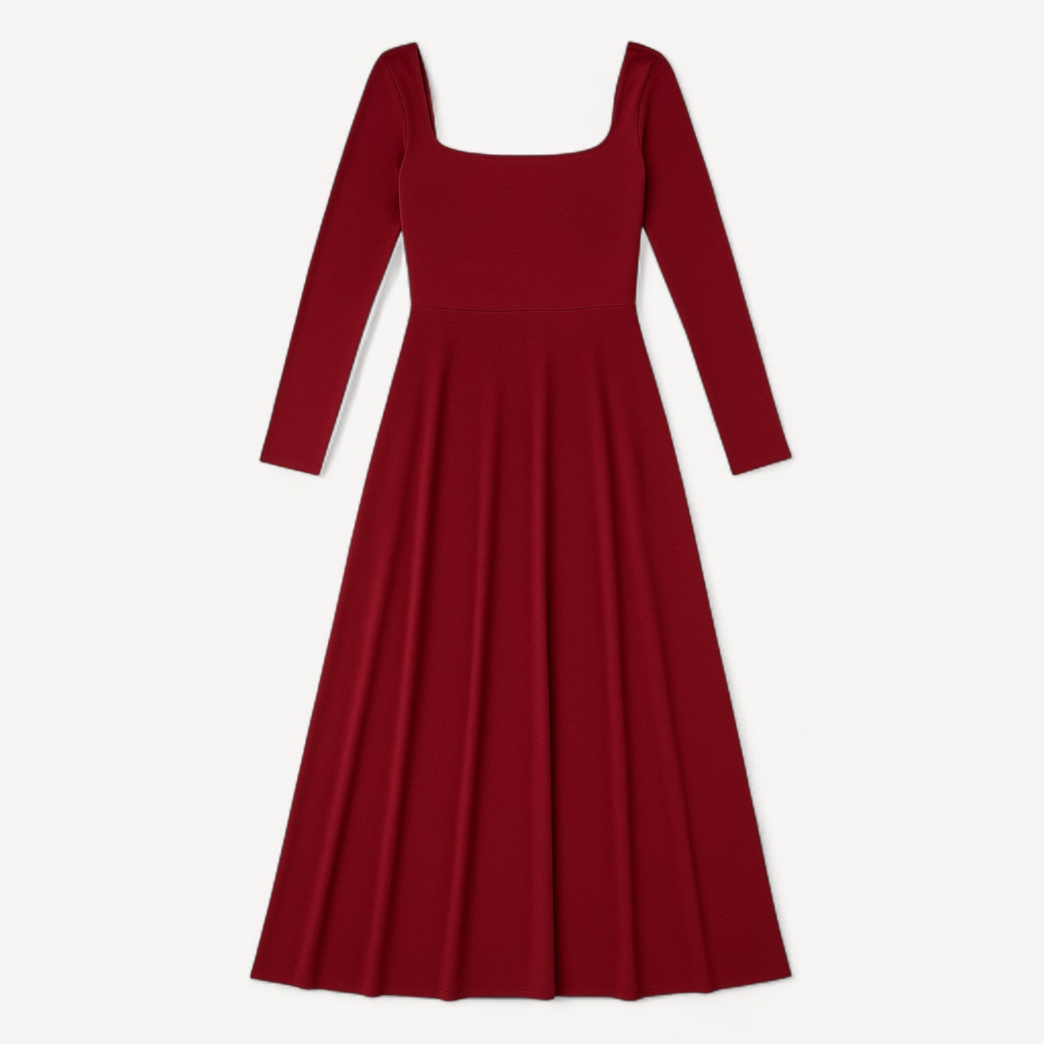 Long Sleeve Square Dress