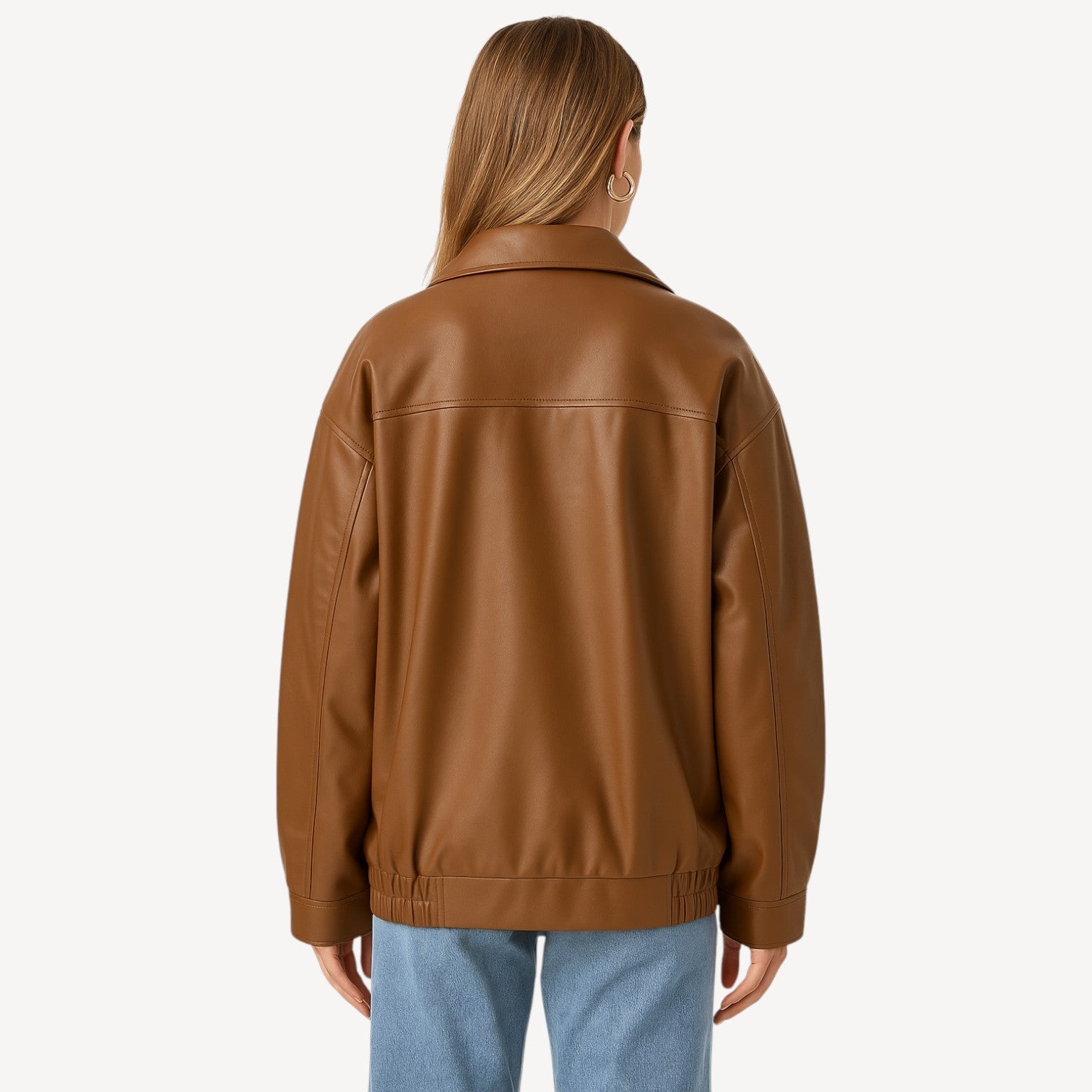 Classic Zip Leather Jacket