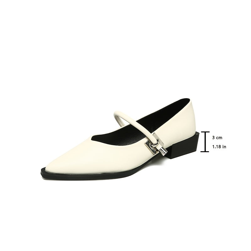 AMELINE™ French Pointed-Toe Mary Janes