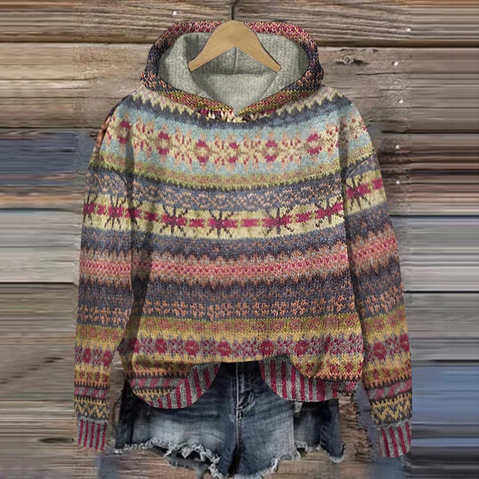 Cozy Boho Patterned Sweater