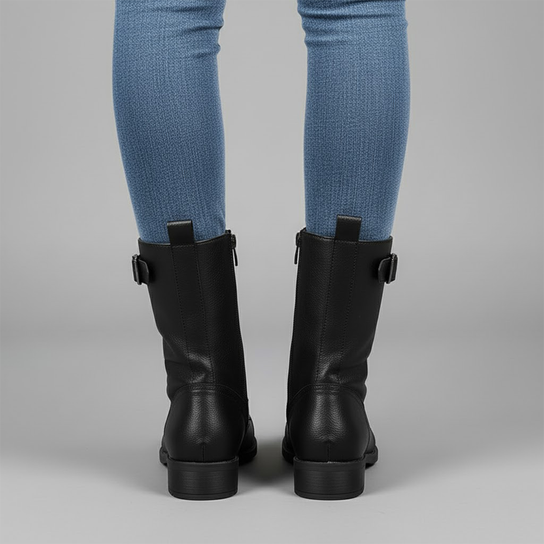 Bonnie | Women Lace Up Zip Side Ankle Boots