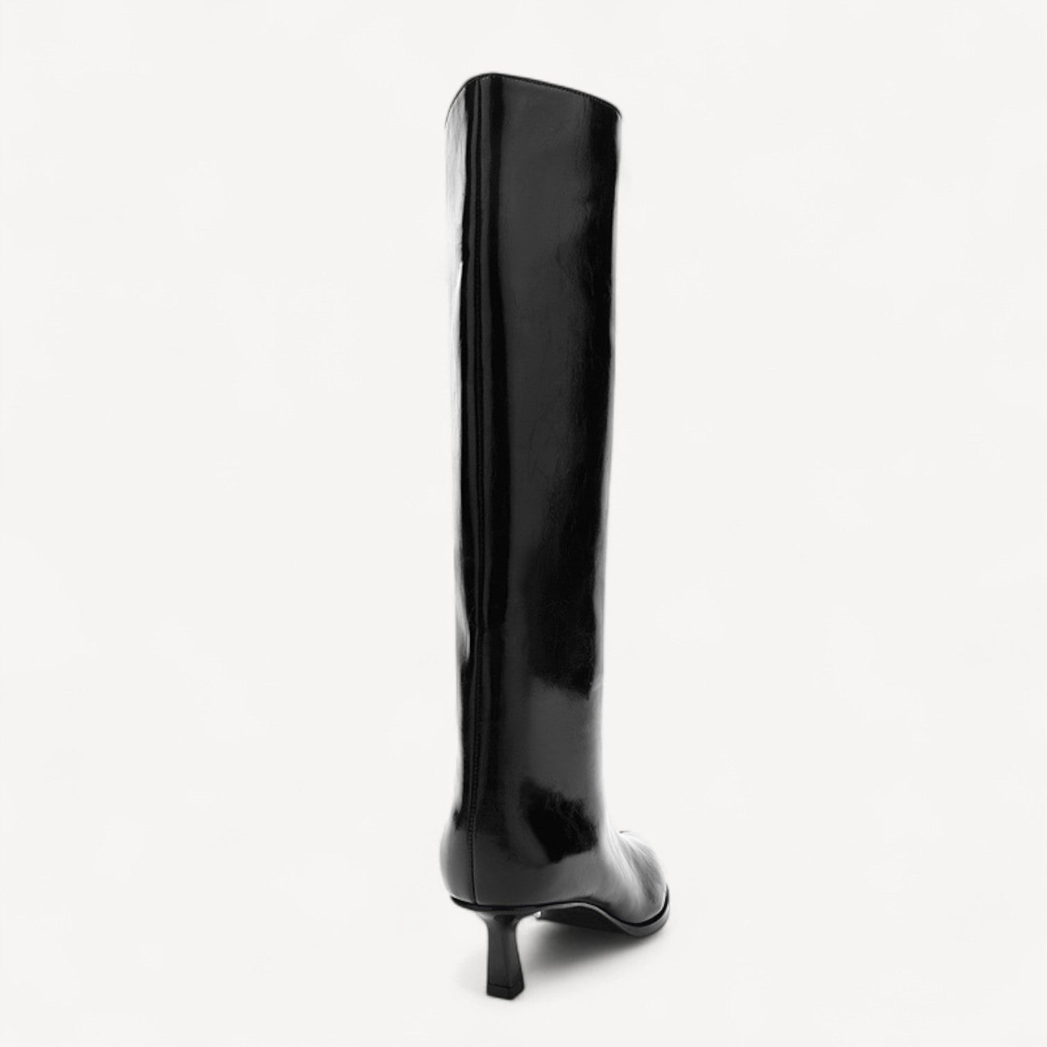 Black Pointed Knee Boots