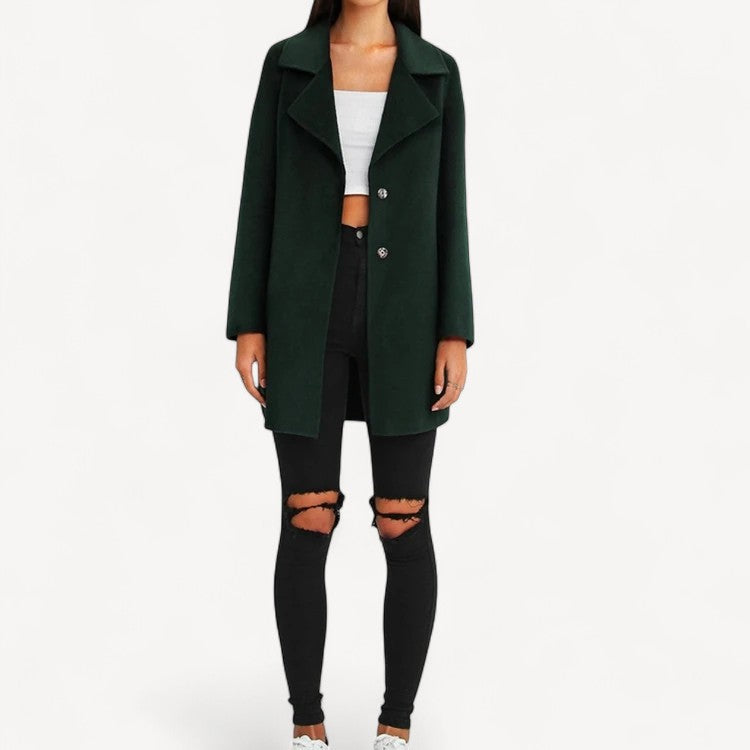 Dark Green Longline Coat
