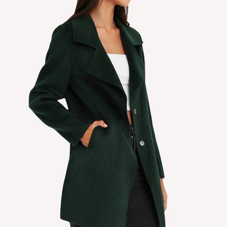 Dark Green Longline Coat