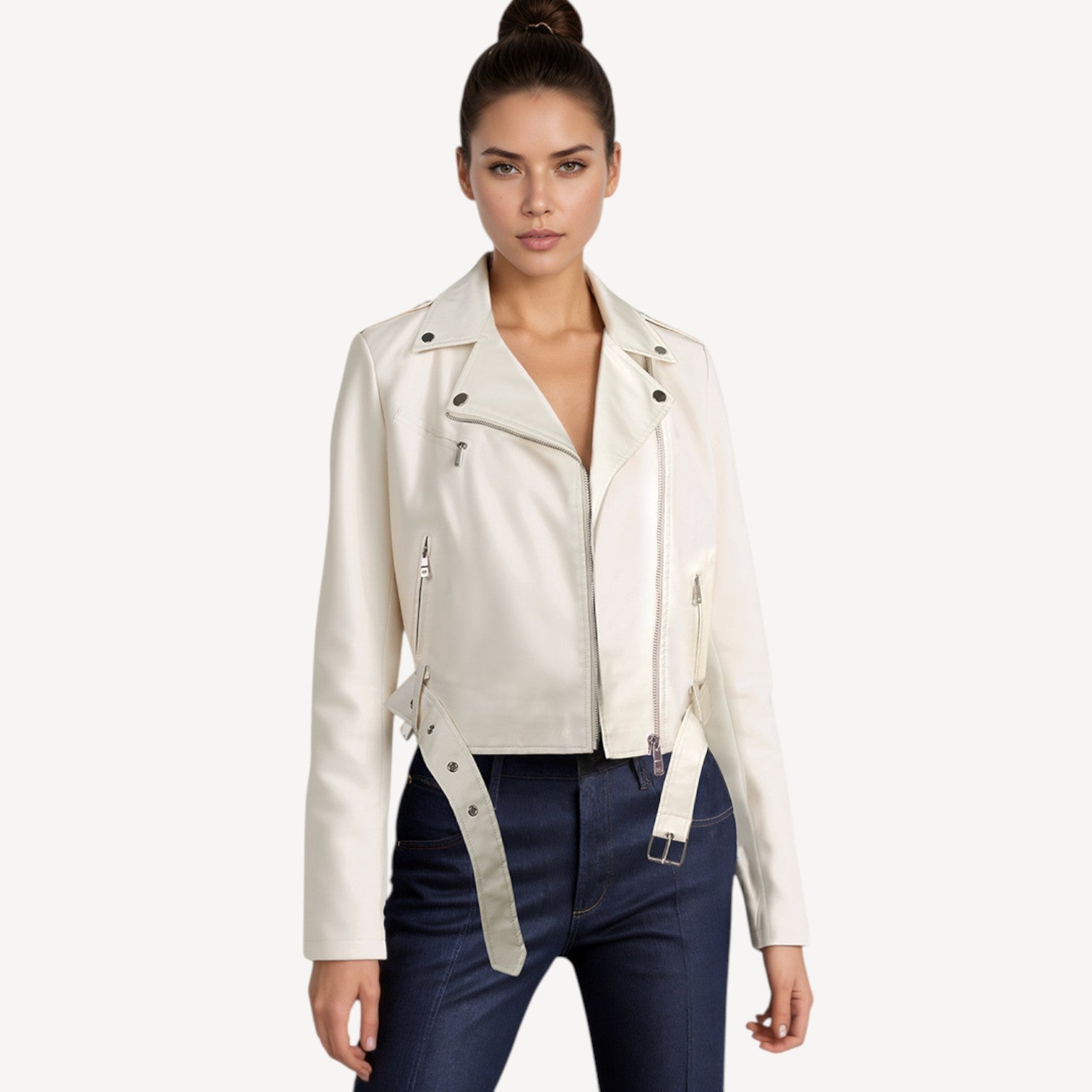 Women’s Vegan Biker Jacket