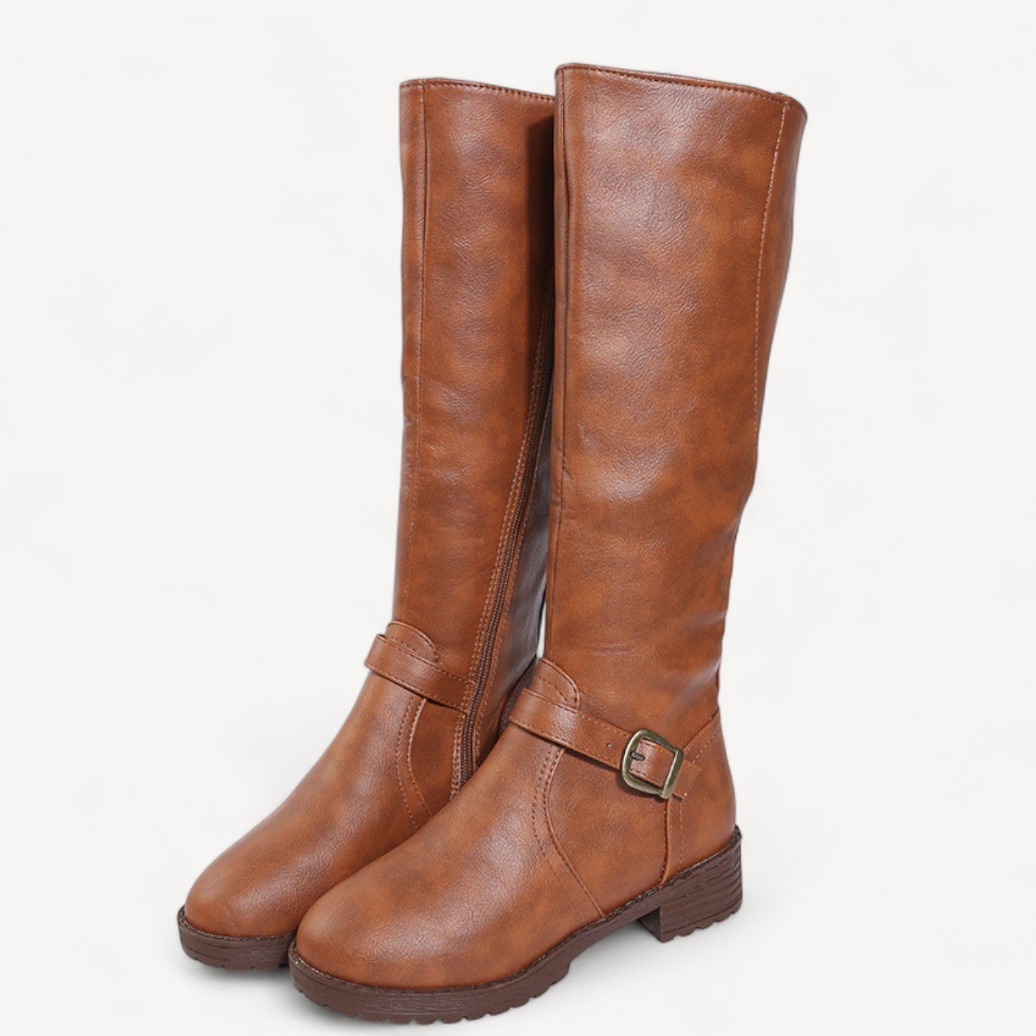 Knee High Buckle Boots