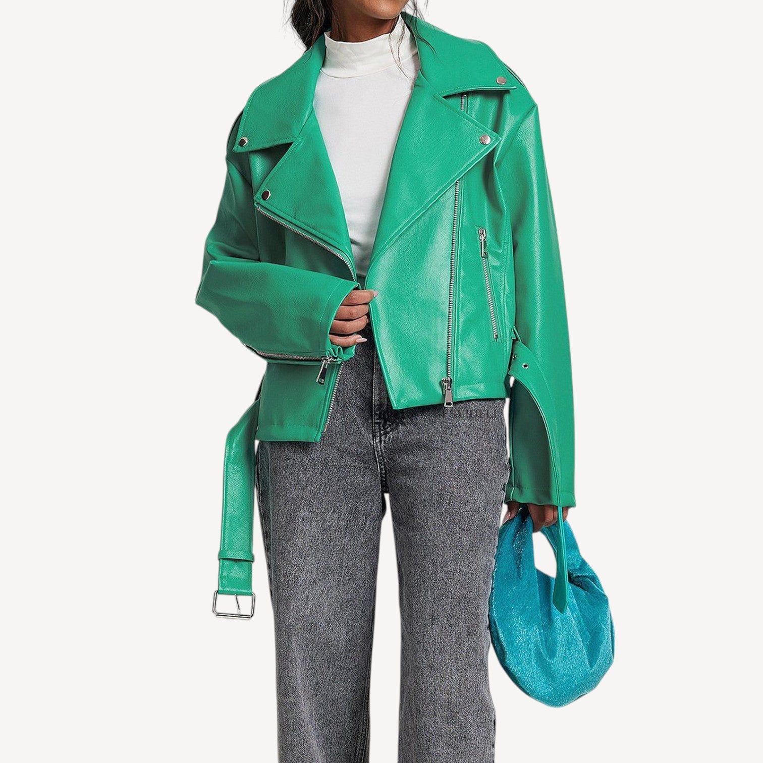 Bold Vegan Biker Jacket