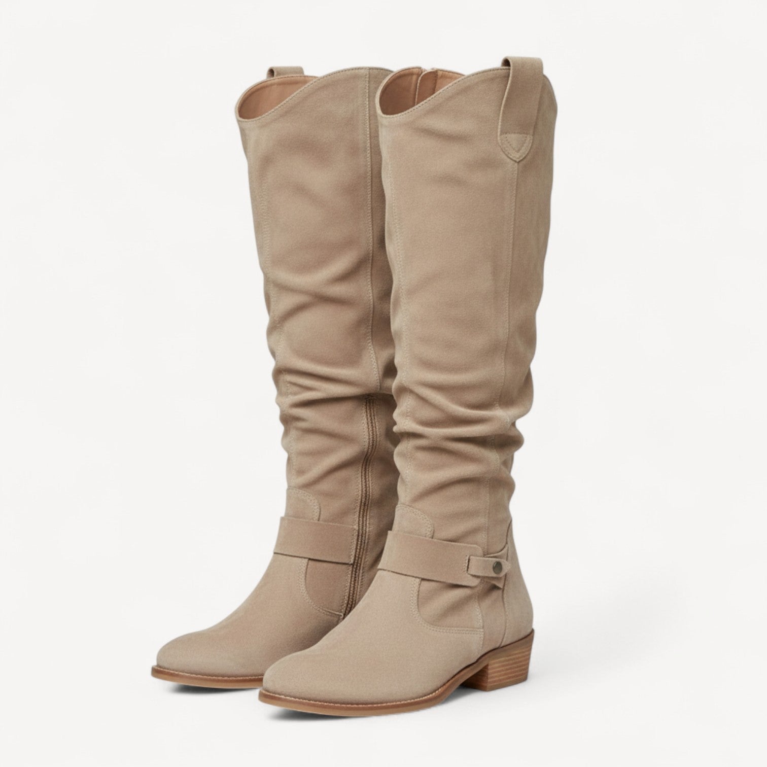 Comfortable Suede Knee Highs