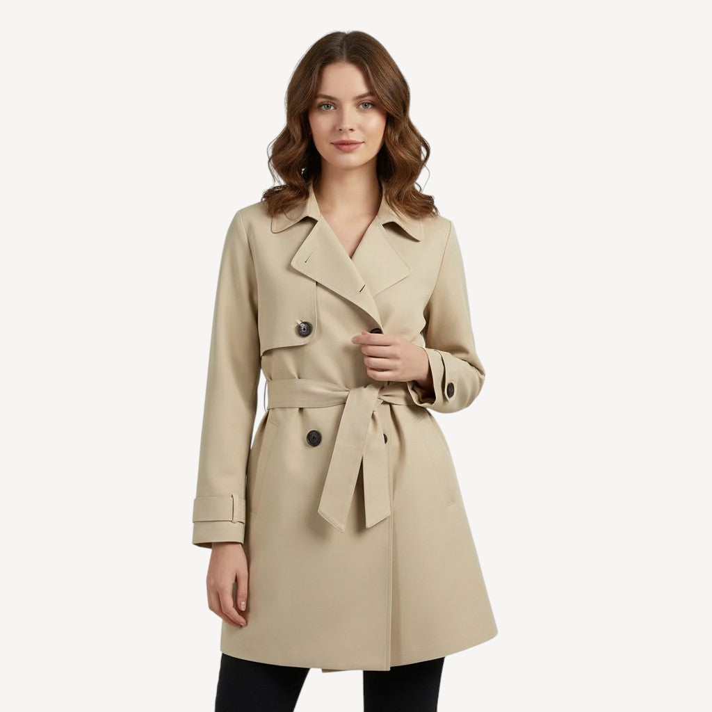 Lightweight Double-Breasted Trench