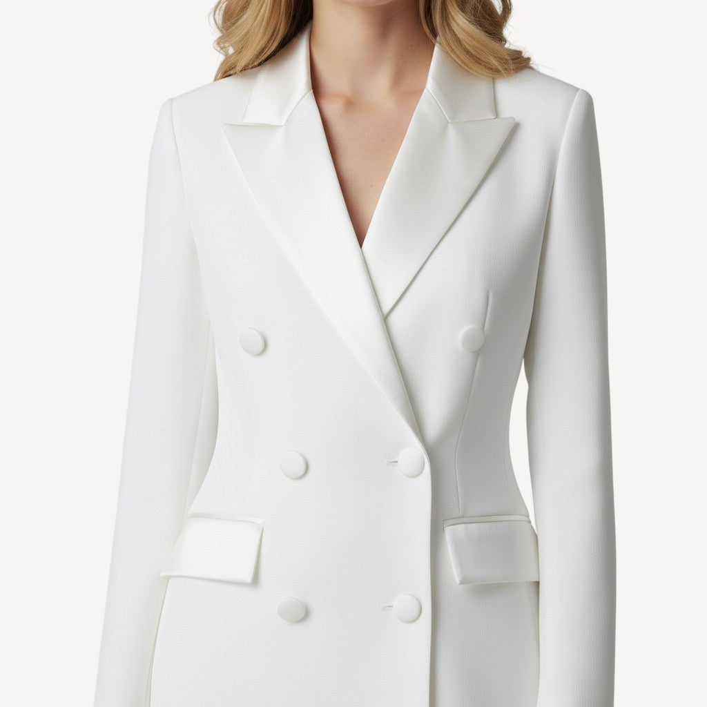 Double Breasted Blazer Dress