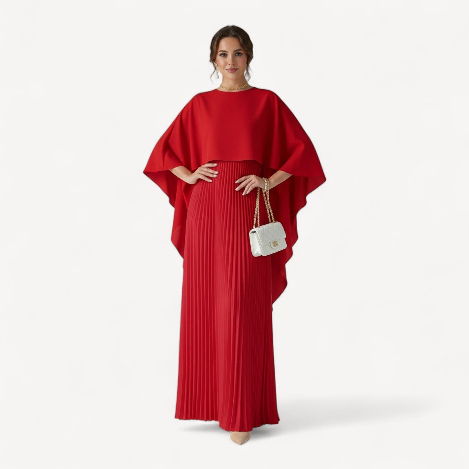 Batwing Sleeve Maxi Dress