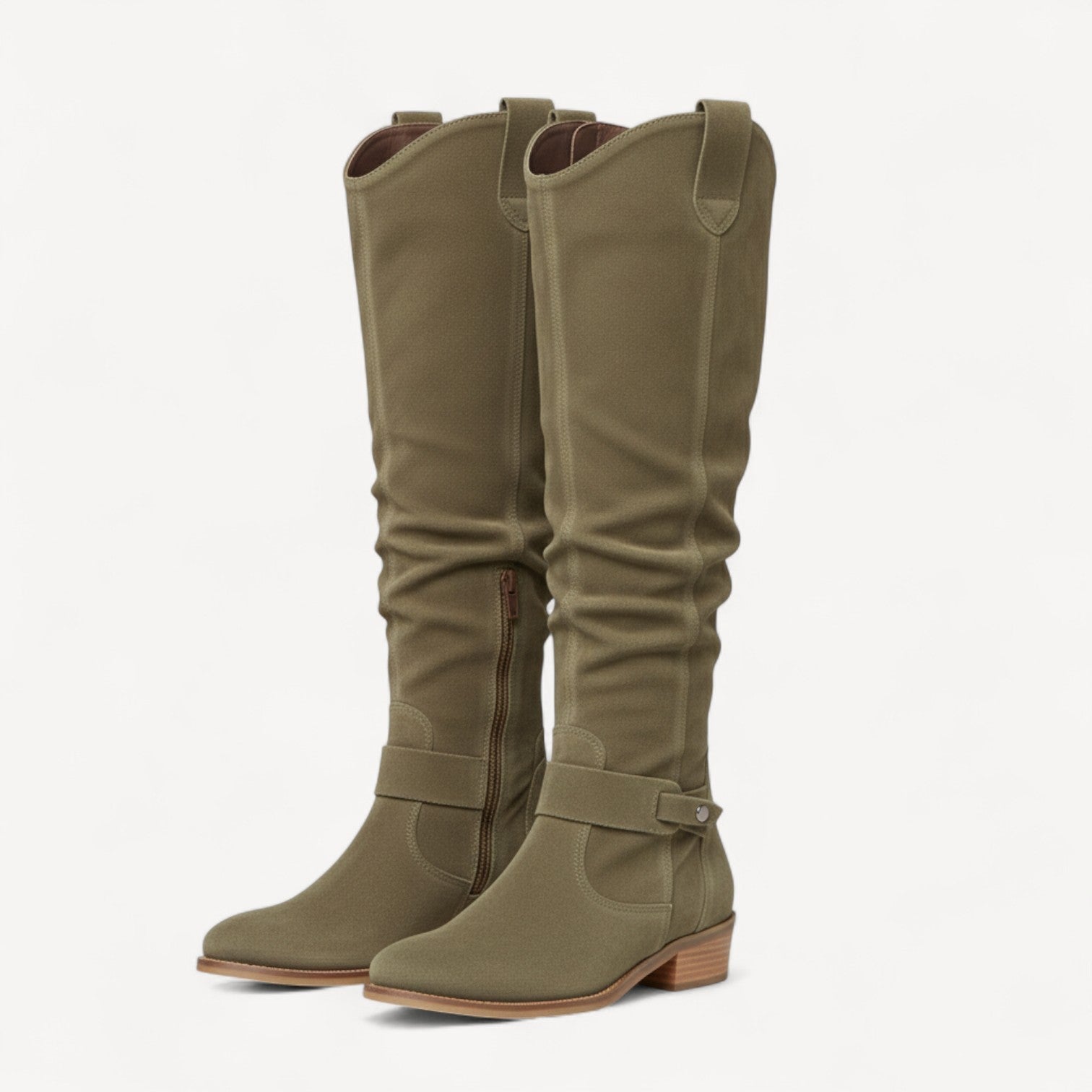 Comfortable Suede Knee Highs