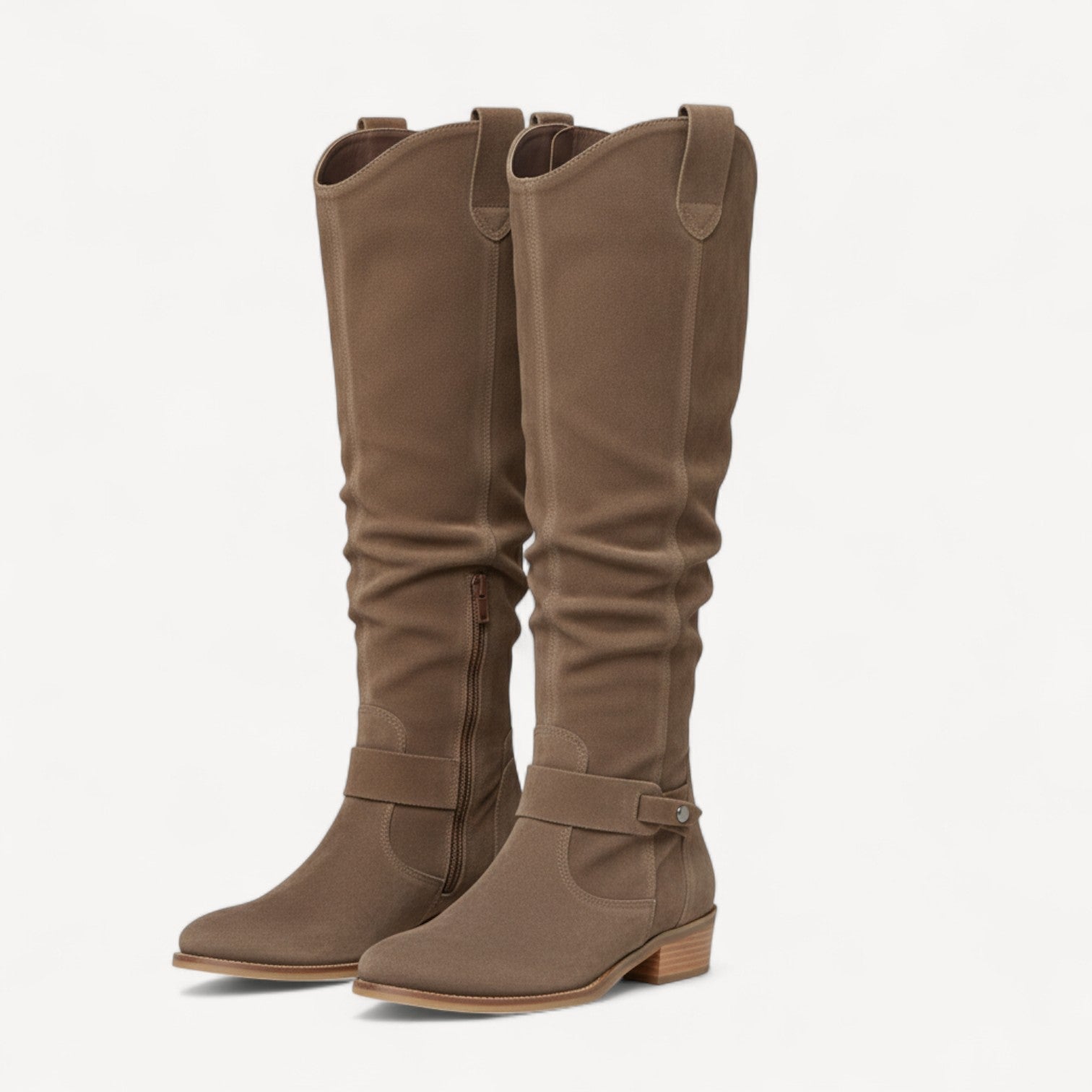 Comfortable Suede Knee Highs