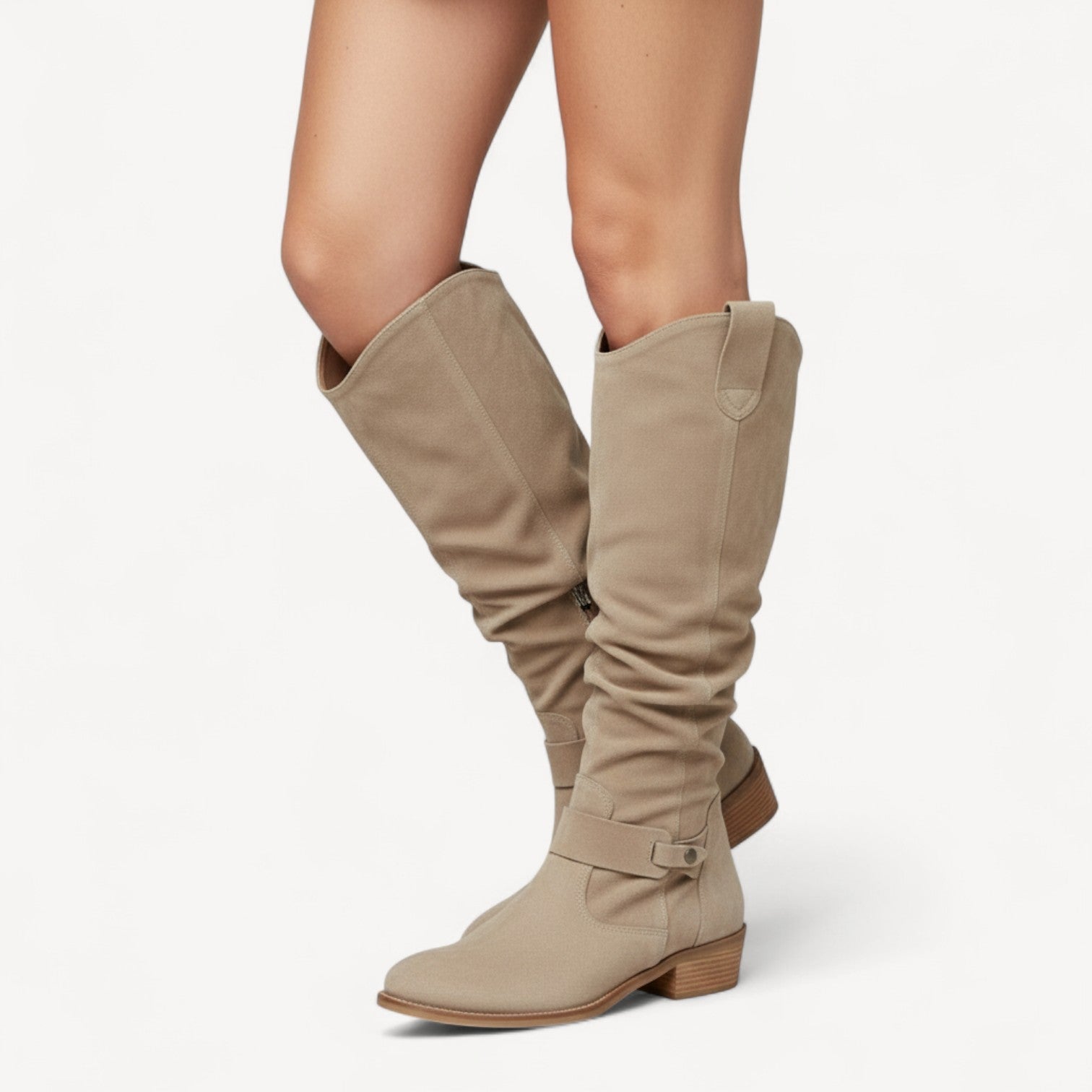 Comfortable Suede Knee Highs