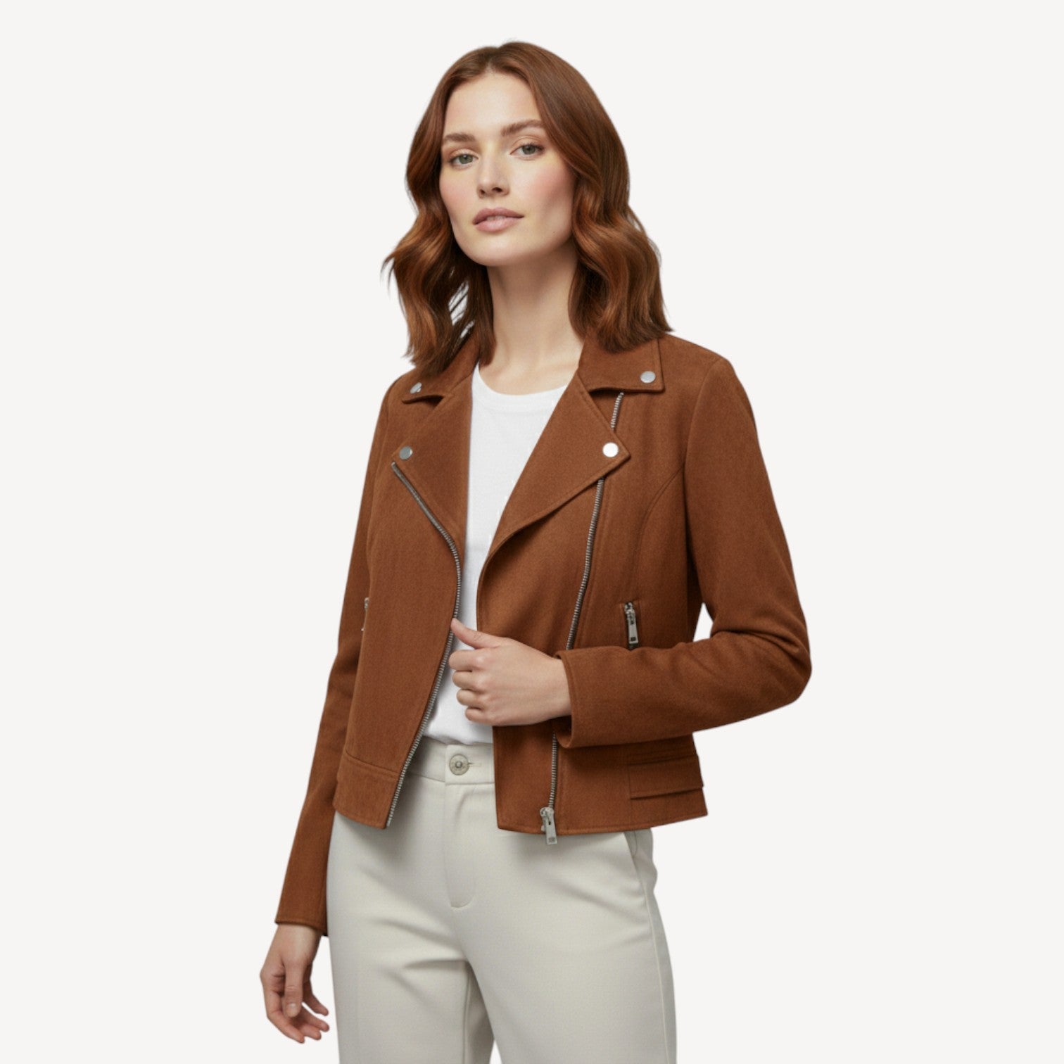 Classic Suede Moto Jacket