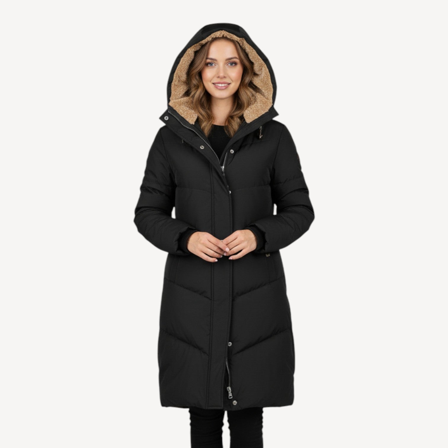 Long Hooded Puffer Coat