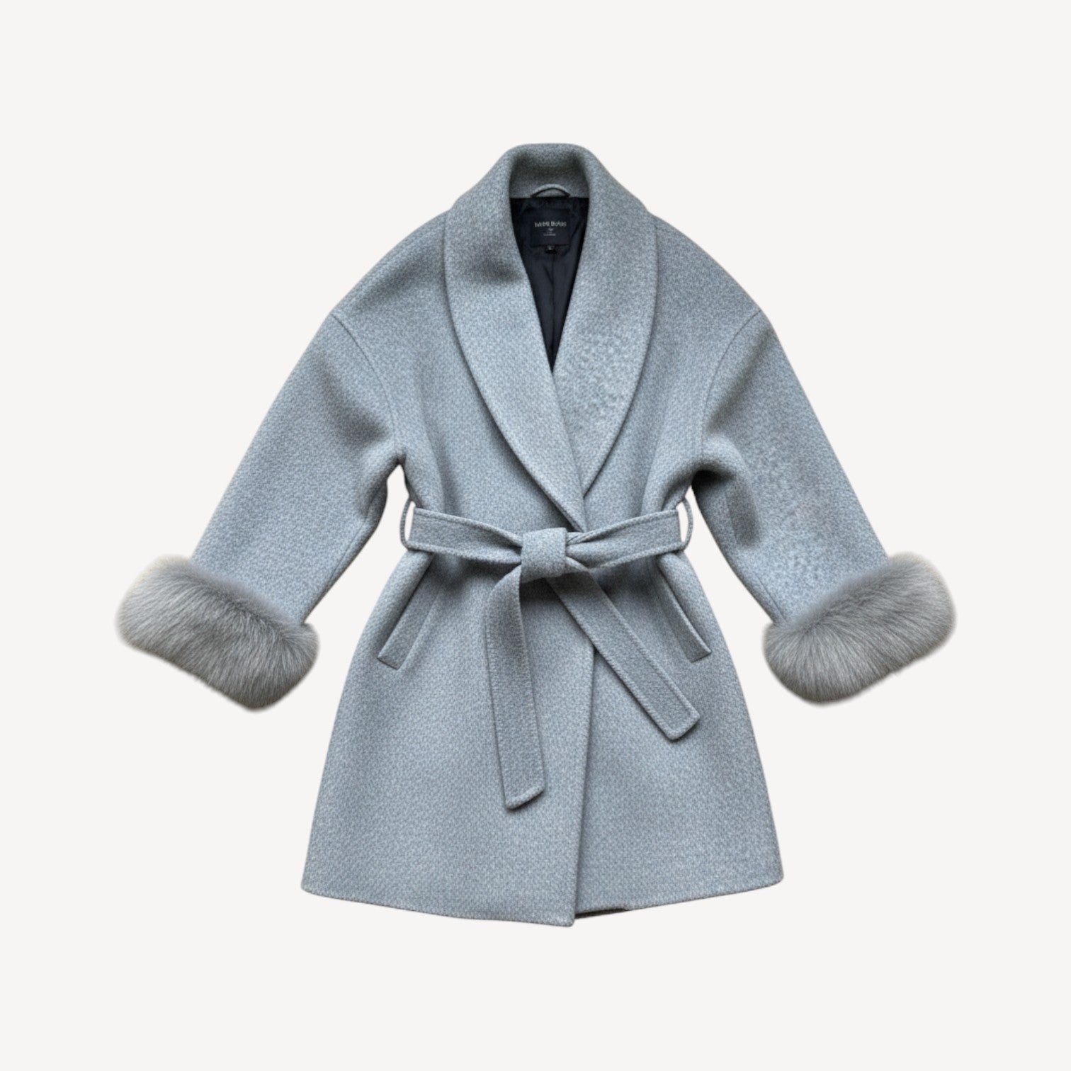 Belted Faux Fur Jacket